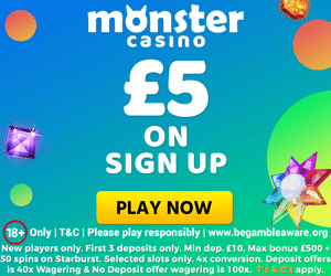 monster casino free offer